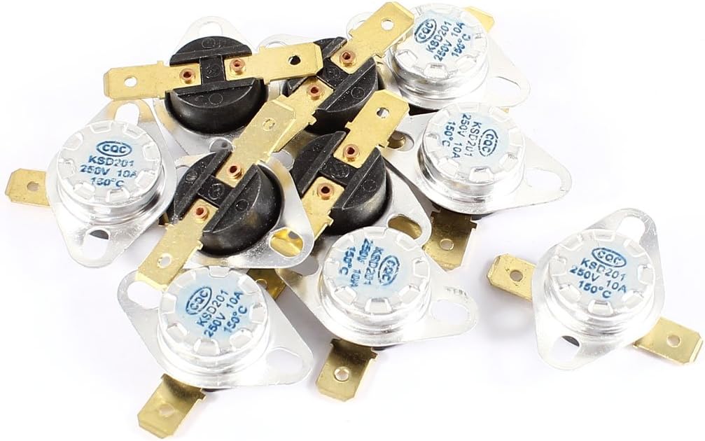 10 Pcs 150 Celsius 250V 10A KSD201 N. Temperatur Gesteuerte Schalter ...