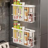 EigPluy 3 Pieces Kitchen Cabinet Door Storage Box Self-Adhesive White view 4