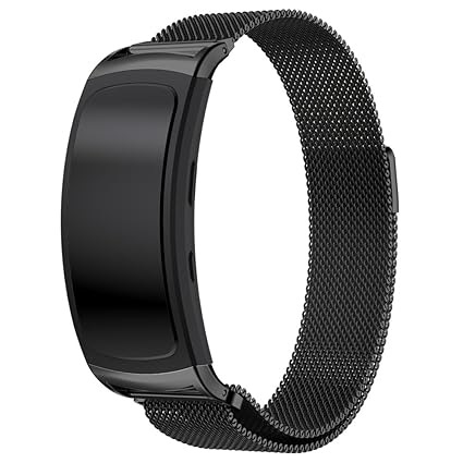 Maxjoy for Samsung Gear Fit 2 Band, Milanese Loop Replacement Bands Stainless Steel Bracelet Metal Watch Strap with Magnet Clasp for Samsung Gear Fit2 ...