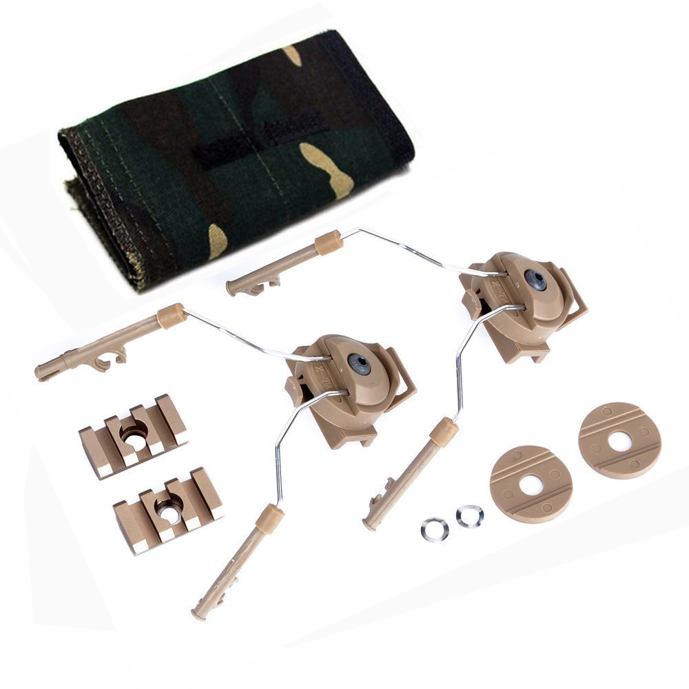 Yolink Tactical Helmet ARC Rail Adapter for Peltor ComTac Headsets/Tactical Helmet Rail