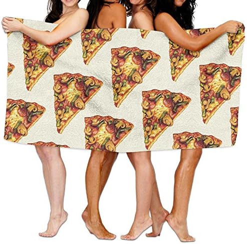 Pepper Mushrooms Ham Pizza Adult Soft Microfiber Printed Beach Towel For Swimming,surf,Gym,spa 80cm130cm