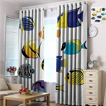 Amazon Com Blackout Curtains 2 Panels Set Room Cooling Darkening