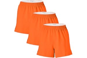 Soffe Womens Fashion Juniors' Authentic Cheer Shorts - Zinn Orange - X-Large - 3 Pack