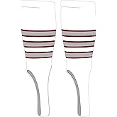 Mk Socks Traditional Baseball Stirrups Large (300D, 7in) White, Cardinal, Grey