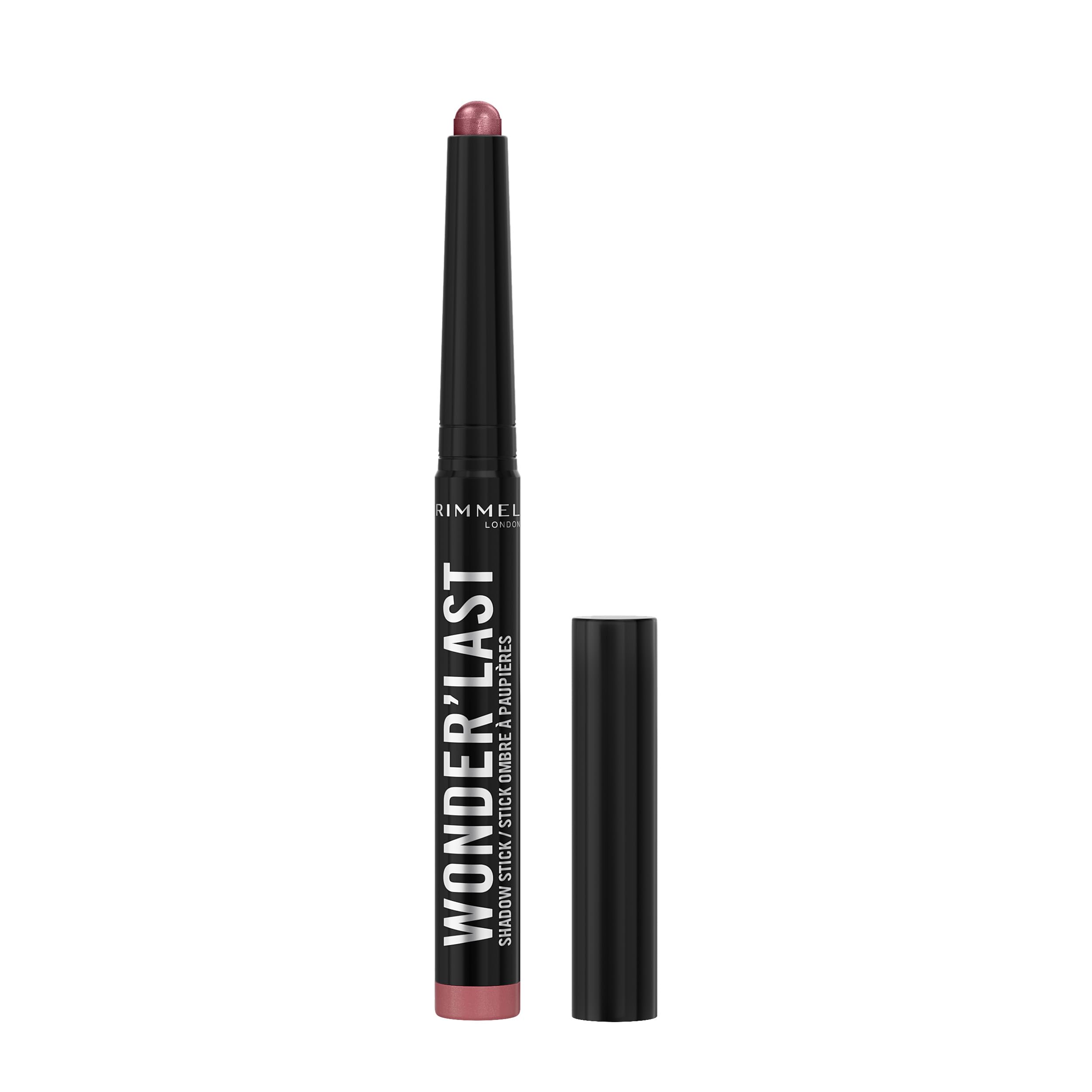 Rimmel Wonder'Last Shadow Stick, 007 Pink Fizz, Easy To Apply, One Swipe Eyeshadow, Lasts All Day, Ultra-Creamy Formula, Buildable, Smudgeproof, Vegan