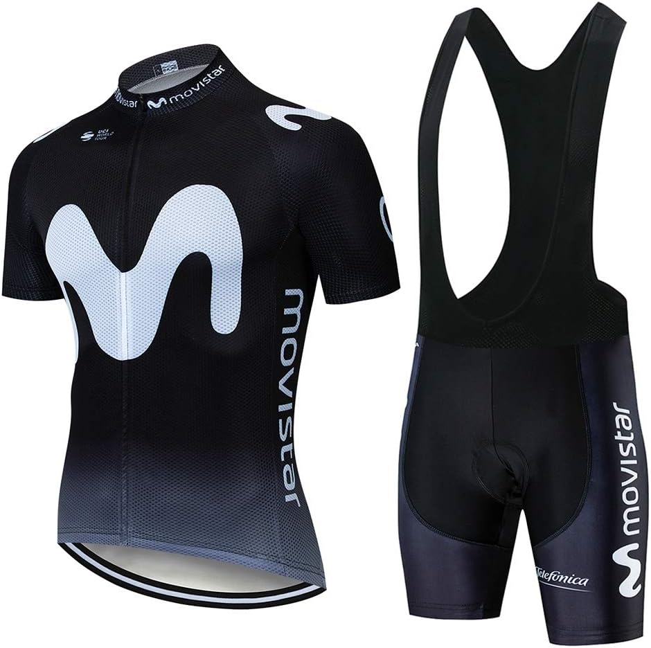 Cycling Jerseys for Men Short Sleeve Bike Shirt+Bib Shorts MTB Team Clothing Set