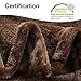 HYSEAS Flannel Fleece Throw Blanket Chocolate - Super Soft Plush Microfiber Solid Blanket for Couch, Bed, Chair, Sofa - Fuzzy Cozy Lightweight - 50x60 Inch