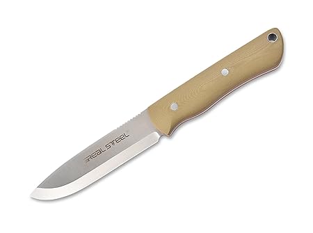 Real Steal Messer Bushcraft Coyote 10.5 cm Beige 21.9 cm