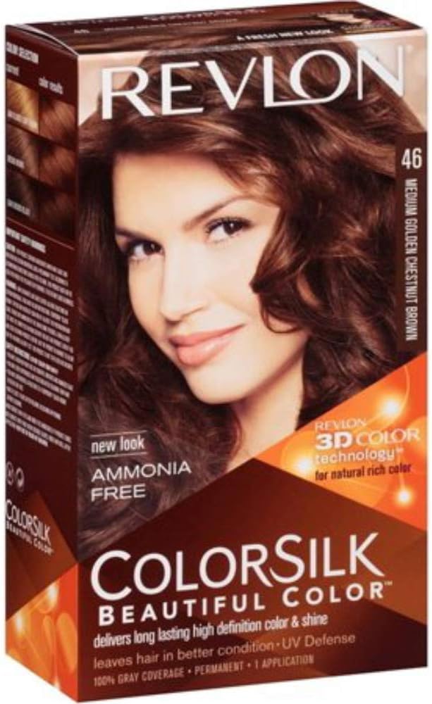 Revlon Colorsilk Permanent Hair Color Medium Golden Chestnut Brown 46/4GM