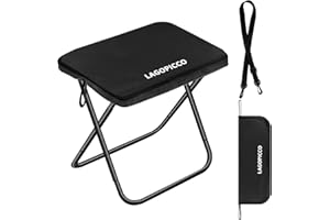 Collapsible Folding Stool – Lightweight Portable Chair for Adults, Compact Travel Seat, Holds 330LBS, Ideal for Camping, Hiki