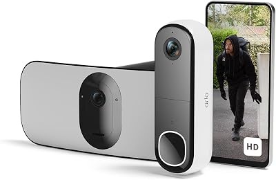 Arlo Floodlight Security Camera Outdoor 2K HDR Video Doorbell Kit