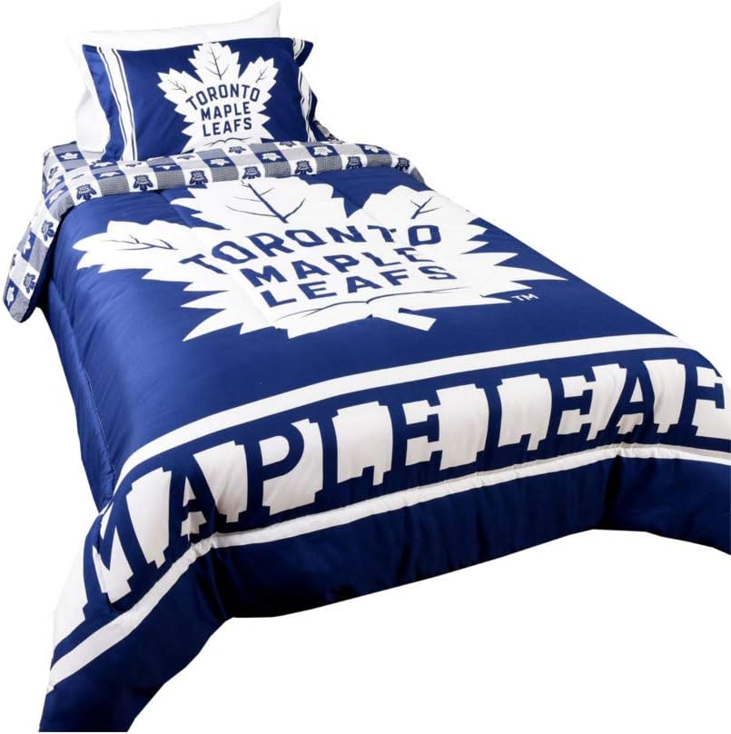 NHL Team Toronto Maple Leafs 4 Piece Twin Kids Bedding Set Amazon.ca