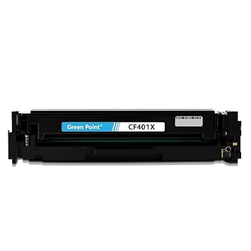 Greenpoint Toner Cyan Kompatibel zu HP 201X CF401X Color LaserJet Pro 200 M252dw M277dw M277n M274n Multifunktionsdrucker