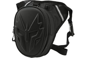 Motorcycle Tactical Leg Bag - Matte PVC Drop Leg Pouch with Adjustable Strap, Multi - Use Thigh Pack for Riding Hiking Campin