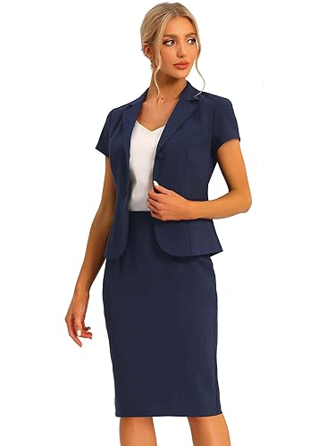 Blazer Amazon Pencil Skirt Outfit Allegra K Women's Business Skirt