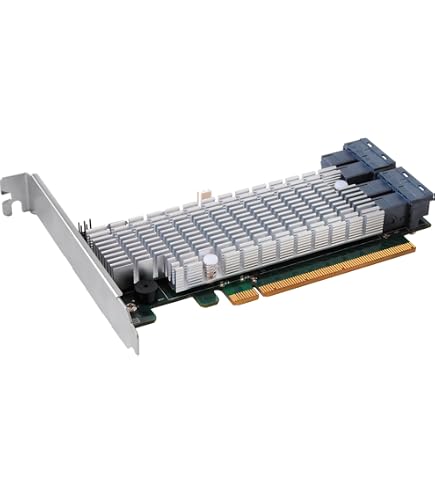 Amazon.com: 10Gtek PCIe 3.0 x8 to Quad Port SFF-8643 U.2 NVMe SSD