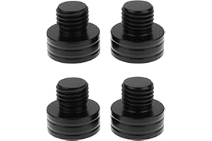 YINETTECH 4pcs M10x1.25mm Mirror Blanking Plugs Bolts LH RH 8mm Thread Length Aluminum Compatible with Yamaha MT09 MT10 XSR 9