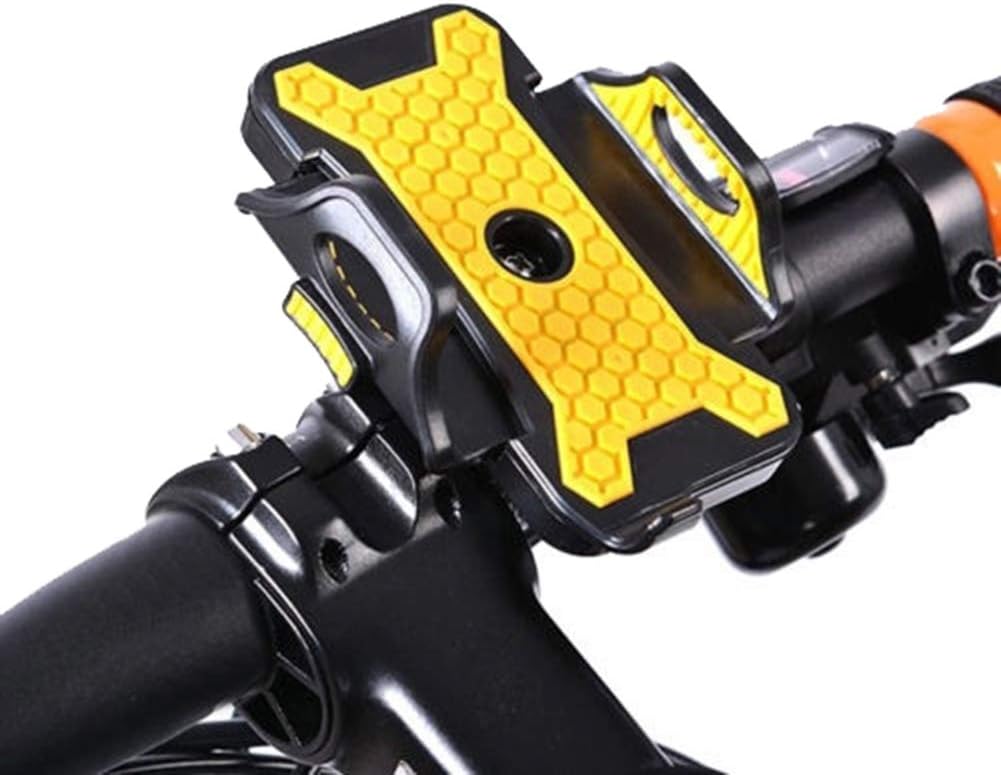 ENticerowts Mountainbike Handy Halterung km Auto Fahrradnavigation,Universelles Motorrad MTB Fahrrad Fahrradlenker Montieren Handyhalter Ständer Yellow