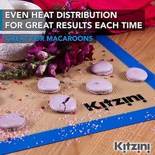 Silicone Baking Mat Sheet Set (2) Half Sheets 16.5 Home & Kitchen, Kitchen & Dining, Bakeware, Baking Tools & Accessories, Baking Mats