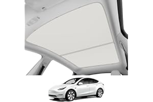 KUNIST Roof Sunshades for Tesla Model Y 2021-2025, Upgraded [Cooling Tech, Heat Insulation] Non-Sag Sunroof Shade for Tesla Model Y Accessories (Not fit 2025-2026 Juniper)