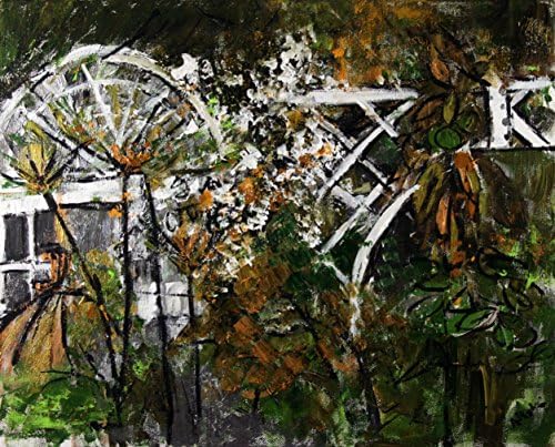 Painting, Original Art "Leaves, Doors, and Trellis, 2012-113" 20 x 16 inches