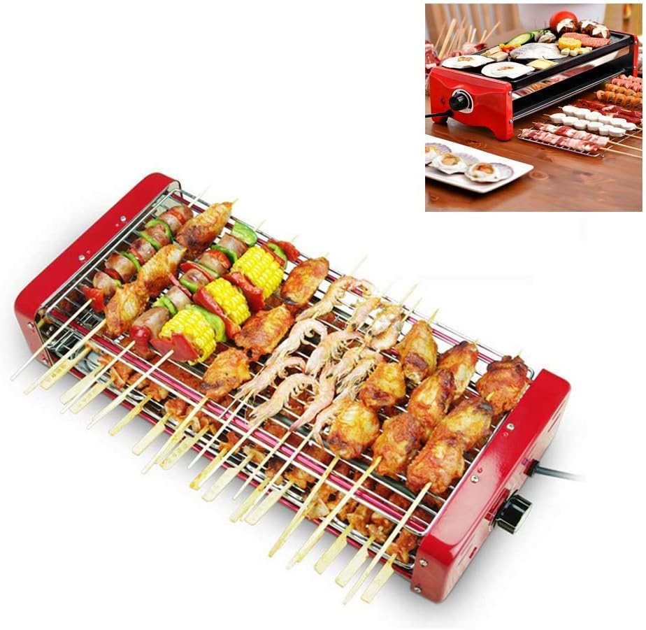 Review BIYLL Electric Grill, 2 Layer Teppanyaki Grill, 1200W, Electric