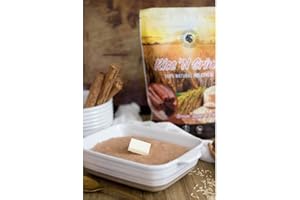 PRIDE FOODS EST 2018 Pride Foods Rice 'N Grinds Hot Cereal - Gluten-Free, Non-GMO, Vegan-Friendly, Natural Rice Breakfast, Quick & Easy Hot Meal, Low-Fat Comfort Food, 30 Servings, Brown Sugar & Cinnamon