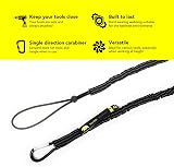 BearTOOLS Tool Lanyard 8KG Max Load 90cm Shock Cord Carabiner Fall Restraint view 3