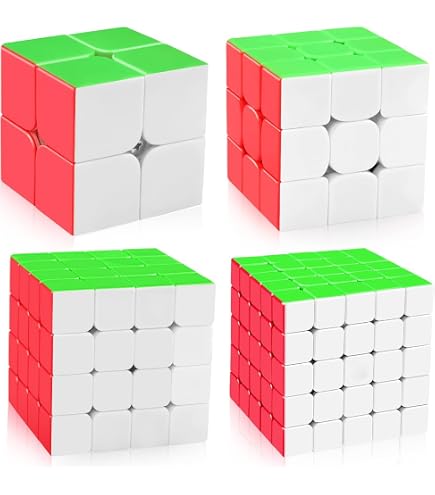 Amazon.com: D-FantiX Speed Cube Set 2x2 3x3 4x4 5x5, Adult Stress