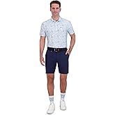Ben Sherman Men's Performance Golf Shirts– Stretch, Extra Soft Fabric, Moisture-Wicking, Odor Resistant, Cerulean, Large