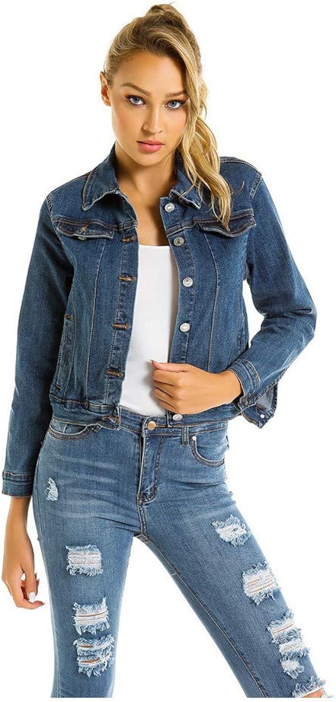 ladies jeans overcoat