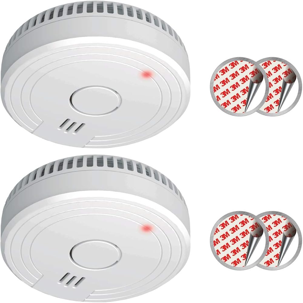 ELRO FS1805 2-Piece Smoke Alarm Set Magnetic Mounting Kit 5-Year Battery