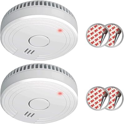 ELRO FS1805 2-Piece Smoke Alarm Set Magnetic Mounting Kit 5-Year Battery