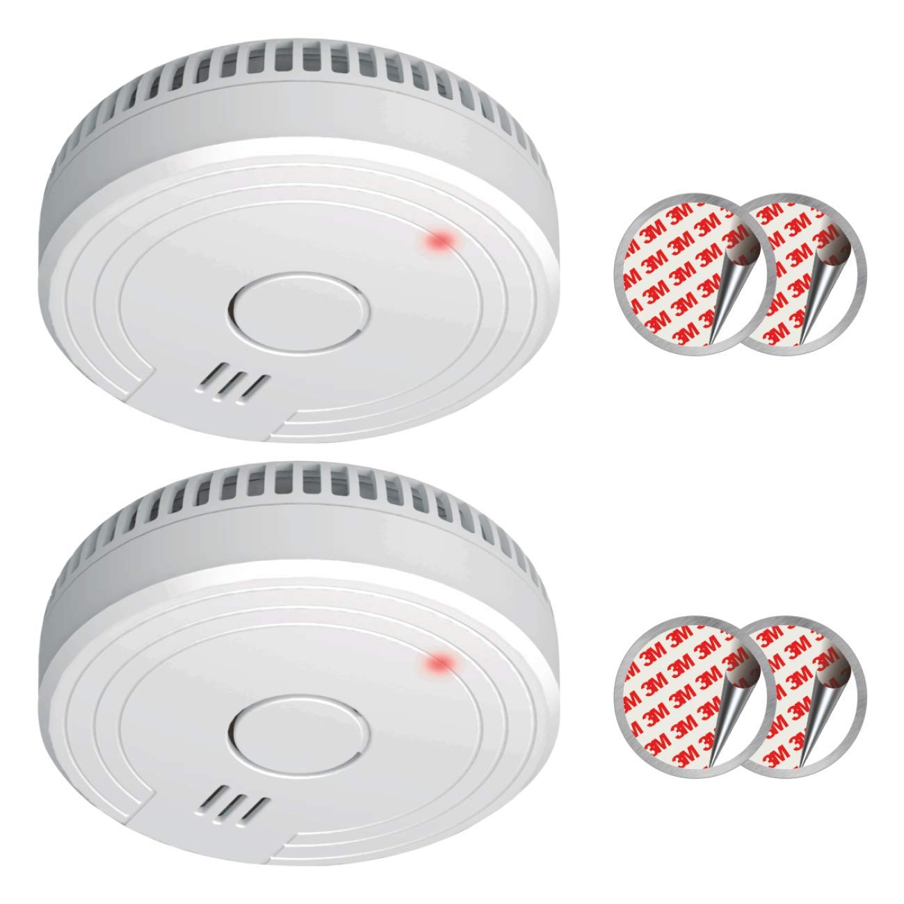 ELRO FS1805 | 2-Piece Smoke Alarm Set | Magnetic Mounting Kit | 5-Year Battery | Complies with European Standard EN14604 | White | Set of 2