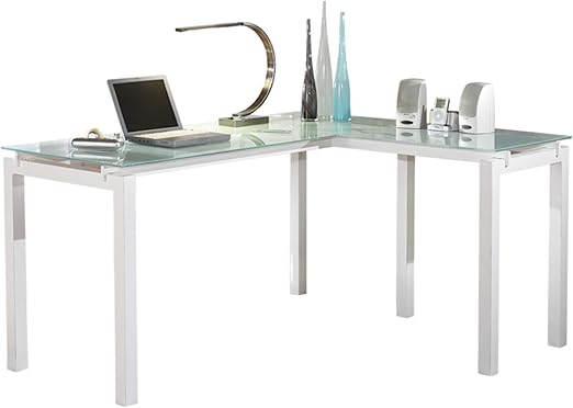 Amazon Com Signature Design By Ashley Baraga 61 L Shaped Home Office Desk Furniture Decor