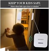 Trarover Koostone Wireless Magnetic Door Sensor Alarm Chime 2 Sensors 400ft view 6
