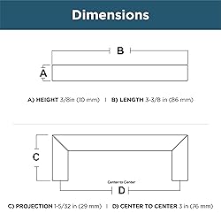 Franklin Brass Simple Modern Square