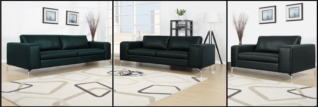 Madison Sofa Set 3er & 2er & 1er Wohnlandschaft Schwarz jetzt bestellen