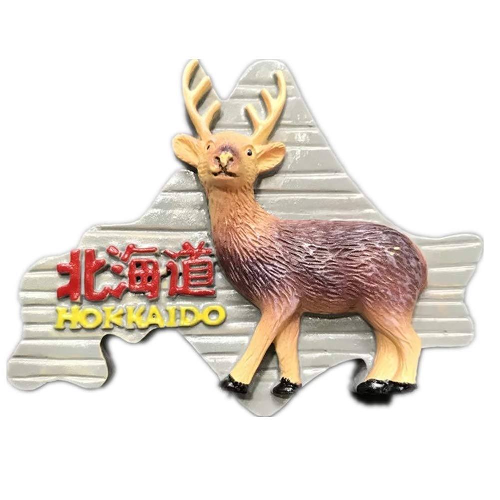 Weekinglo Souvenir Imán de Nevera Hokkaido Elk Japón Asia 3D ...