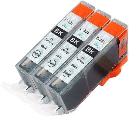 Amazon Bci 321 Bk 3 ブラック 3本 対応機種 Pixus Mp990 Mp980 Mp640 Mp630 Mp620 Mp560 Mp550 Mp540 Mx870 Mx860 Ip4700 Ip4600 Ip3600 Icチップ残量表示検知機能付き キャノン用 Mt Smile製 互換 インク カートリッジ 365日保証 サービス Mt Smile