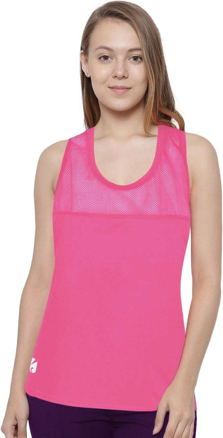 Ladies Gym Vest N1KITA Sports Mesh Tank Top Womens Fitness Running Racer Back Gym Vest