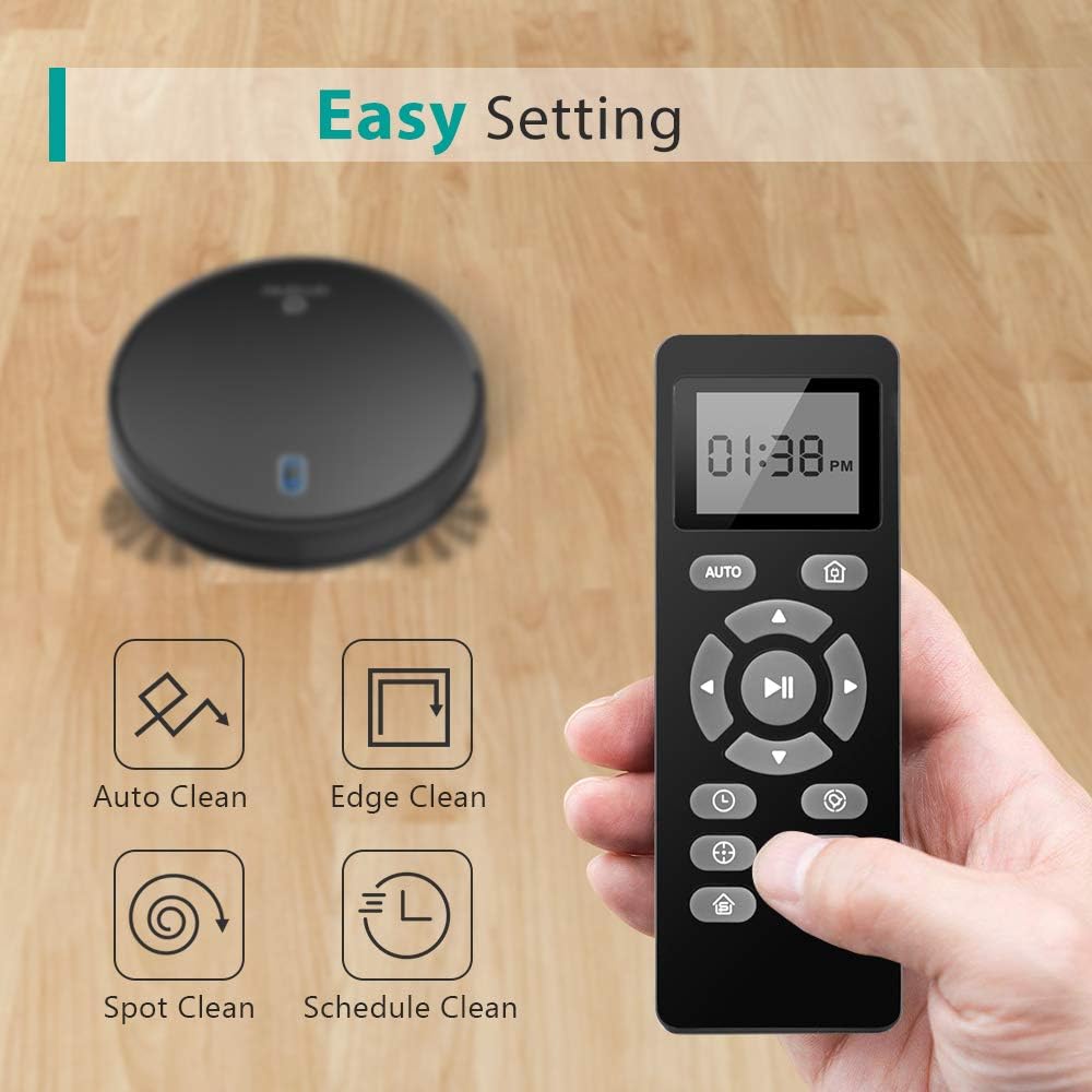 Amarey A800 Robot Vacuum, 1400PA Super Suction, 2.7inch Super Thin, 100mins Long Lasting,Self-Charging, Timing Function, Multiple Cleaning Modes, Best Robot Vacuums for Pet Hair, Hard Floor, Carpet: Home & Kitchen