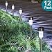 Sunnest Solar Powered Pathway Lights, Solar Garden Lights Outdoor, Stainless Steel Landscape Lighting for Lawn/Patio/Yard/Walkway/Driveway (12 Pack)