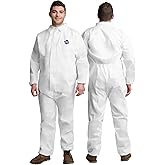 Medical Nation Hazmat Suit - 6 Size Options without Hood - Hazmat Suits Disposable Coverall | Full Body Painters Suit