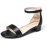 DREAM PAIRS Girls Sandals Low Heel Dress Pump Ankle Strap Flower Wedding Party Shoes for Little Kid/Big Kid