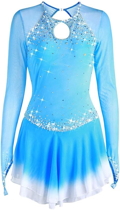 pale blue long sleeve dress