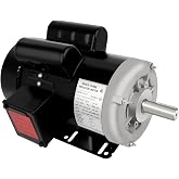 3HP Electric Motor AC 3450 RPM Farm Duty Single Phase 230V CW/CCW TEFC | Shaft Diameter 7/8", Shaft Length 2.25" 145T Frame Rolled steel shell