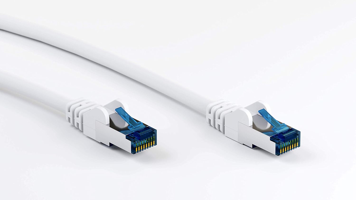 goobay 92708 CAT 6a Patch Cable Ethernet Cable Double Shielded S-FTP up to 10000 Mbits, 500 Mhz, Halogen-Free Copper Cable - Image 3