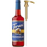 Torani Sugar-Free Syrup, Watermelon Flavor, Pump Included, 25.4 Fl Oz | Sweeten &amp; Add Guiltless Flavor to Dirty Sodas, Iced Tea, Lemonade, Italian Sodas | 0 Calories, 0 Carbs