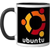 Ubuntu Linux - Secure, Reliable Operating System for Coders Ceramic Mug, Black/White, 11oz